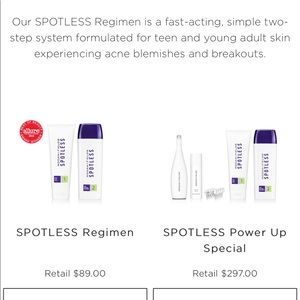 Rodan + Fields Spotless skincare set